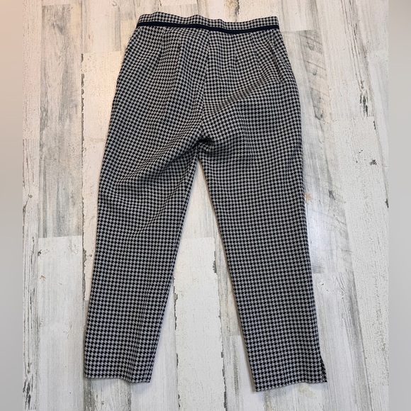 MaxMara Black and White Houndstooth Cotton Trouser Size 6 - Picture 8 of 9